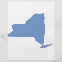 New York : Un état bleu Tract Customisé