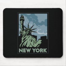 New York Verenigde Staten de V.S. vintage retro re Muismatten