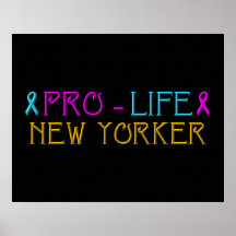 Newyorkais contre l'avortement et l'euthanasie posters