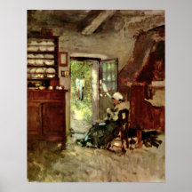 Nicolae Grigorescu - intérieur dans Vitre Posters