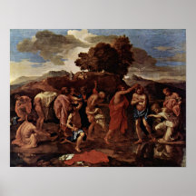 Nicolas Poussin - baptême Poster