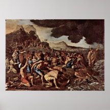 Nicolas Poussin - traversée de la Mer Rouge Posters