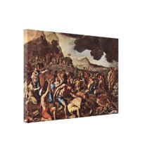 Nicolas Poussin - traversée de la Mer Rouge Impression Sur Toile