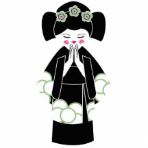 Nicole présente le "geisha" Keychain Découpage En Acrylique