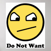 Niet Awesome Do Not Want Afdruk