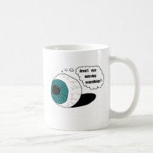 Niet is het oog die missen iets? koffie beker