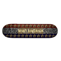 Nieuwe Sterren Gingrich en Strepen Persoonlijk Skateboard