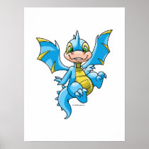 Nieuwsgierige blauwe Scorchio posters