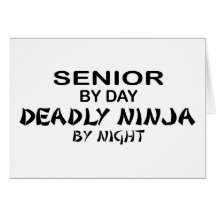 Ninja mortel par nuit - aîné cartes de vœux
