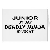 Ninja mortel par nuit - junior cartes