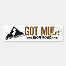 NJ MUD OBTENU TOUS TERRAINS ? AUTOCOLLANTS POUR VOITURE