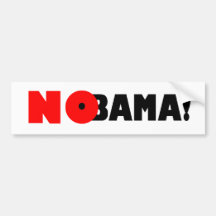 NObama ! AUCUN Obama en 2012 ! NOBAMA ! Autocollant Pour Voiture