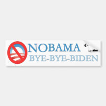 NOBAMA BYE-BYE-BIDEN '12 AUTOCOLLANTS POUR VOITURE