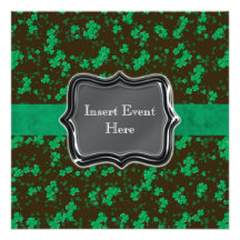 Noce irlandaise verte noire faire-parts
