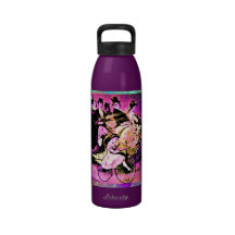 NOCE POURPRE ROSE NOIRE DE BICYCLETTE BOUTEILLE D'EAU RÉUTILISABLE