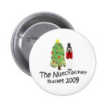 Noël 2009 de casse-noix badges avec agrafe