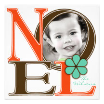 NOEL a ajusté le carte photo de vacances Invitations