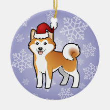 Noël Akita Inu/Shiba Inu Ornements De Noël