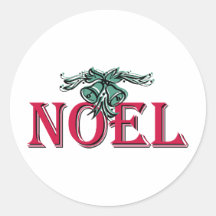 Noel Autocollant Rond