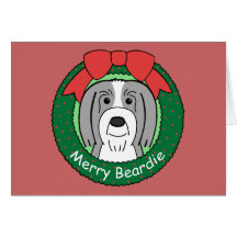 Noël barbu de colley carte de vœux