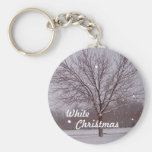 Noël blanc Keychain Porte-clef