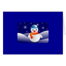 Noël de bonhomme de neige carte