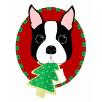 Noël de Boston Terrier T-shirt