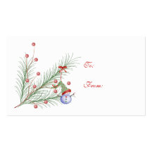 Noël de chèques-cadeau cartes de visite personnelles