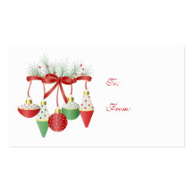 Noël de chèques-cadeau rétro modèles de cartes de visite