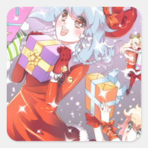 Noël de Kawaii Autocollant