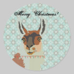 Noël de lama autocollants