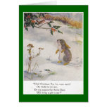 Noël de lapin et de birdie cartes