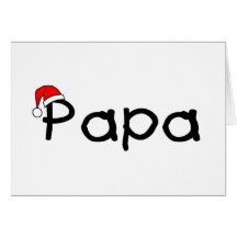 Noël de papa carte de vœux