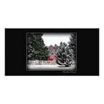 Noël de pays modèle pour photocarte