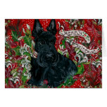 Noël de Terrier d'écossais Cartes De Vœux