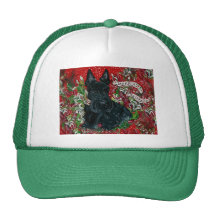 Noël de Terrier d'écossais Casquettes De Camionneur