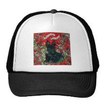 Noël de Terrier d'écossais Casquettes De Camionneur