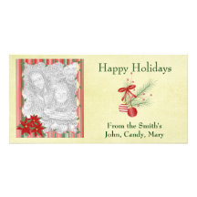 Noël de vacances de Photocard Cartes De Vœux Avec Photo