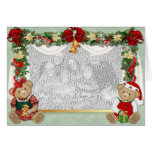 Noël d'ours de nounours carte de vœux