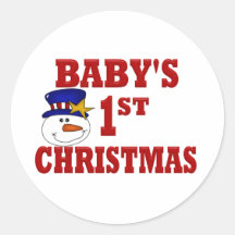 Noël du bébé de bonhomme de neige ęr adhésifs