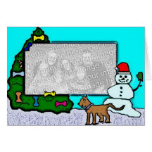 Noël d'un chien carte de vœux