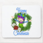 Noël Elf tapis de souris