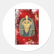 Noël en Egypte Adhésifs Ronds