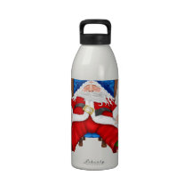 NOËL FAVORS/GIFTS de bouteille d'eau de PÈRE NOËL