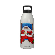 NOËL FAVORS/GIFTS de bouteille d'eau de PÈRE NOËL