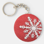 Noël Keychain de flocon de neige Porte-clés