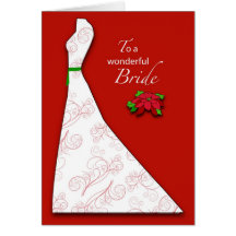 Noël nuptiale de douche, poinsettia rouge cartes de vœux