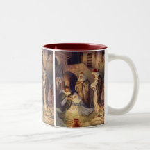 Noël religieux vintage, Magi Wisemen de nativité Tasses