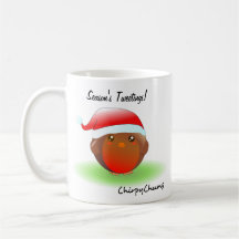 Noël Robin des tweetings de la saison Tasse À Café