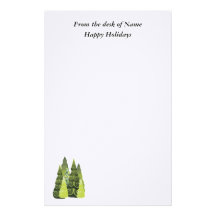 Noël stationnaire de vacances papier à lettre personnalisé